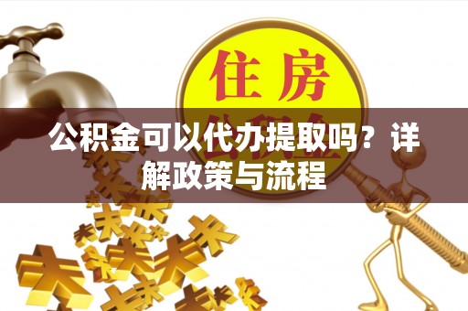 临清公积金可以代办提取吗？详解政策与流程