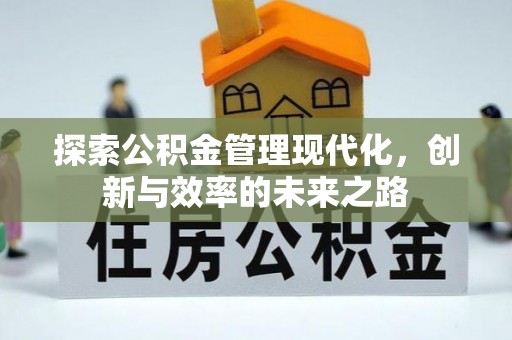 临清探索公积金管理现代化，创新与效率的未来之路