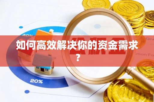 临清如何高效解决你的资金需求？
