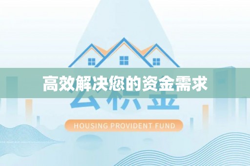临清高效解决您的资金需求