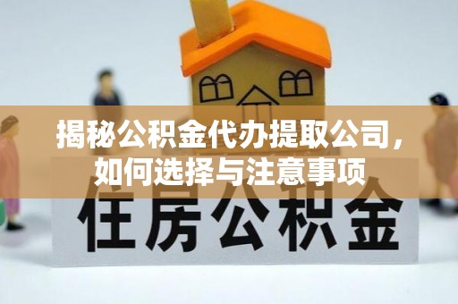 临清揭秘公积金代办提取公司，如何选择与注意事项