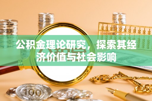 临清公积金理论研究，探索其经济价值与社会影响