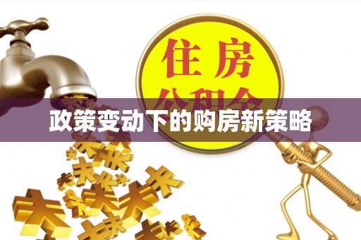 临清政策变动下的购房新策略