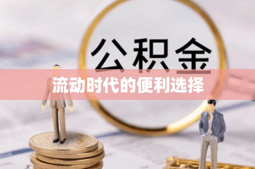 临清流动时代的便利选择